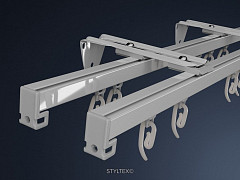 Wand-Gardinenschiene H7300: klare Linien als dezente Alternative zur Deckenschiene