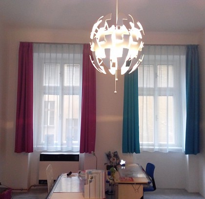Heimtex ideen Wohnzimmer gardinen deko