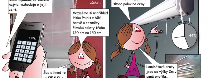 Designérka karolínka - A jak se tvoří cena římské rolety